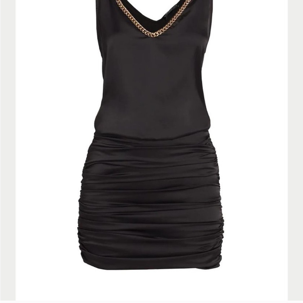 Generation Love Black Ruched Backless Mini Dress - Picture 2 of 8